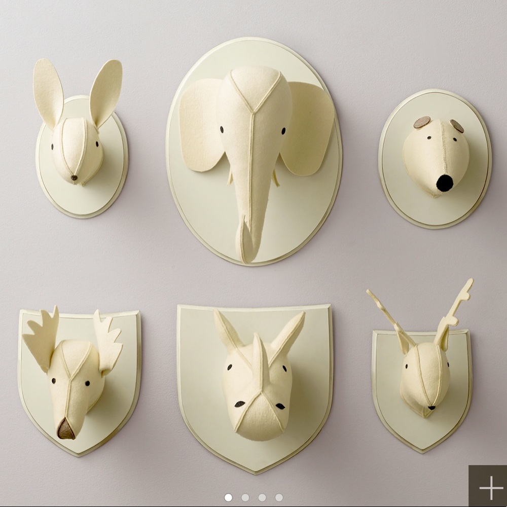 ISO restoration hardware baby felt animal heads
